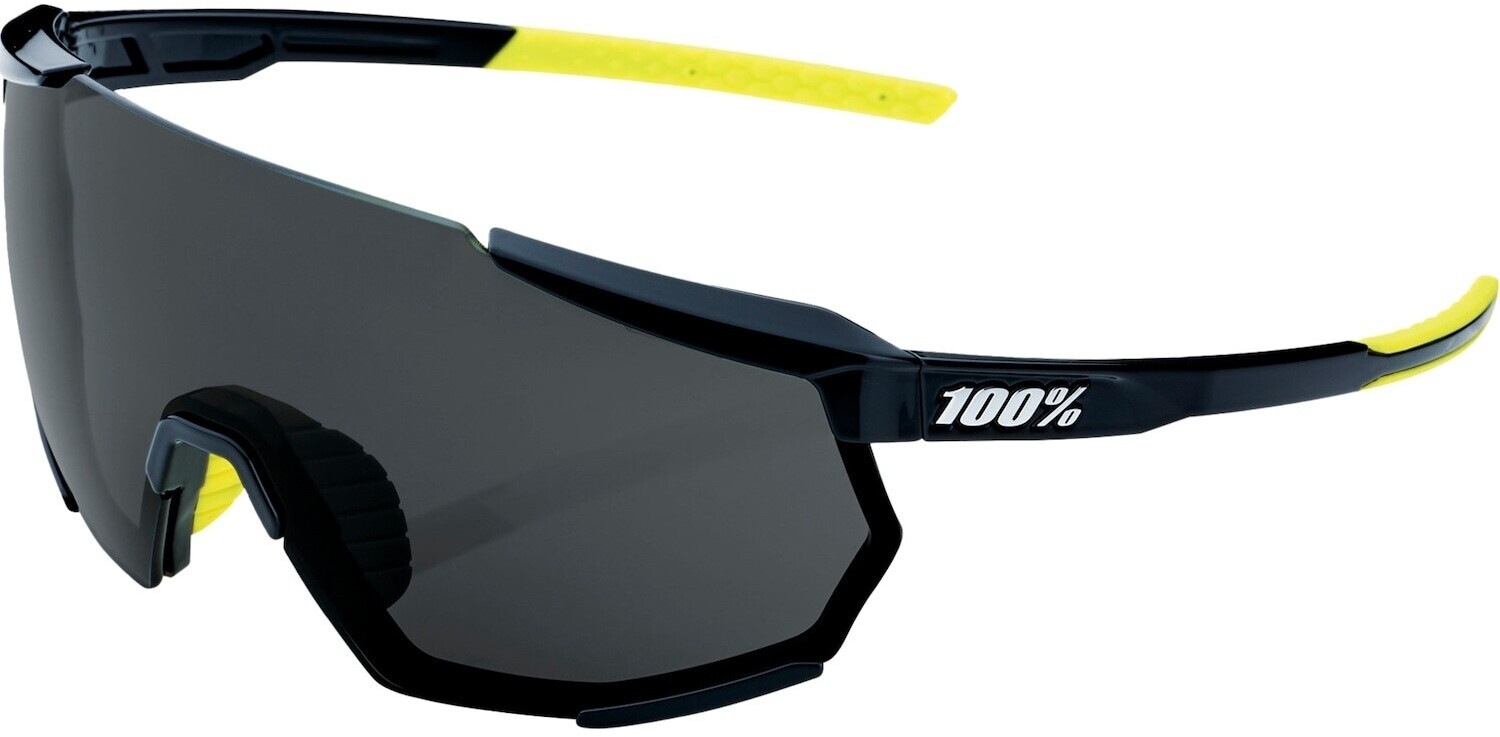 100% Racetrap 3.0 gloss black/smoke lens