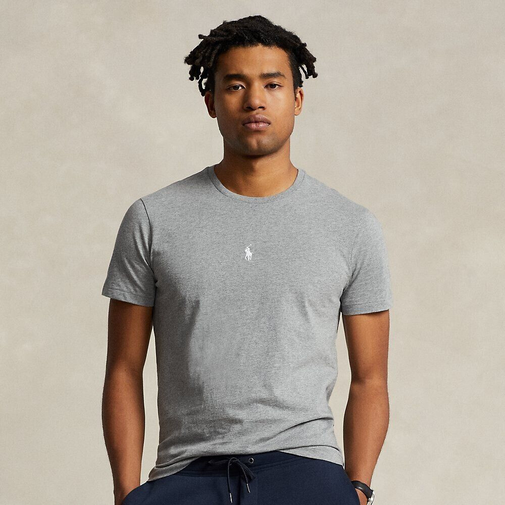 Buy Polo Ralph Lauren Custom slim fit jersey T shirt gray 565532 from 49.00 Today Best Deals on idealo