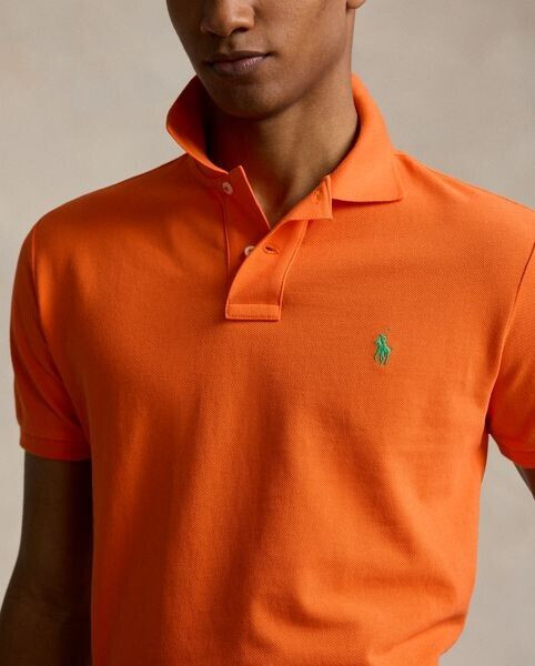 Polo Ralph Lauren Custom Slim Fit Poloshirt aus Pique orange 655288 ab 64 99 Preisvergleich bei idealo