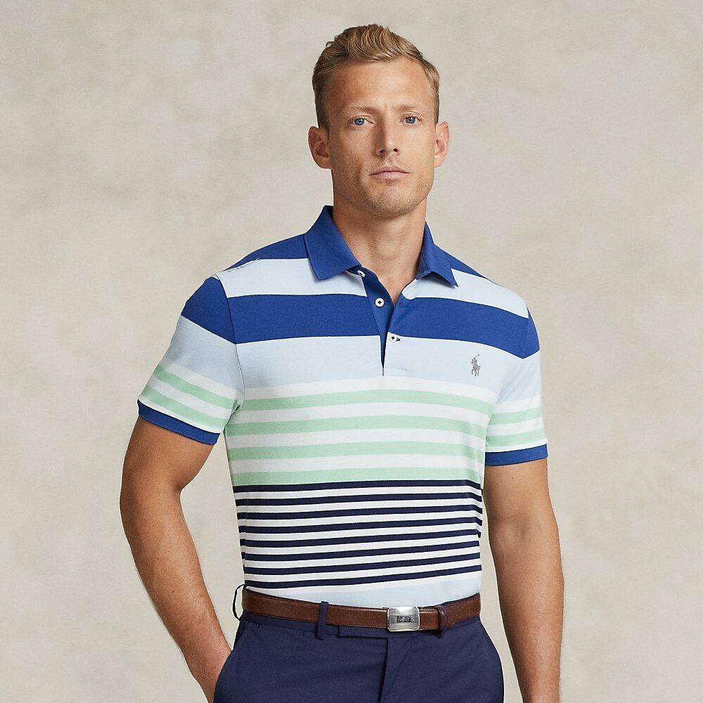 Ralph Lauren Tailored-fit performance polo shirt blue (661143)