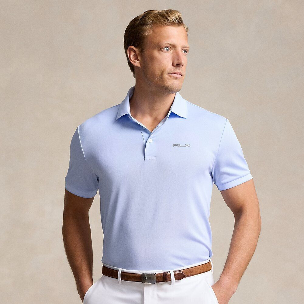 Ralph Lauren Tailored-fit performance polo shirt blue (661155)