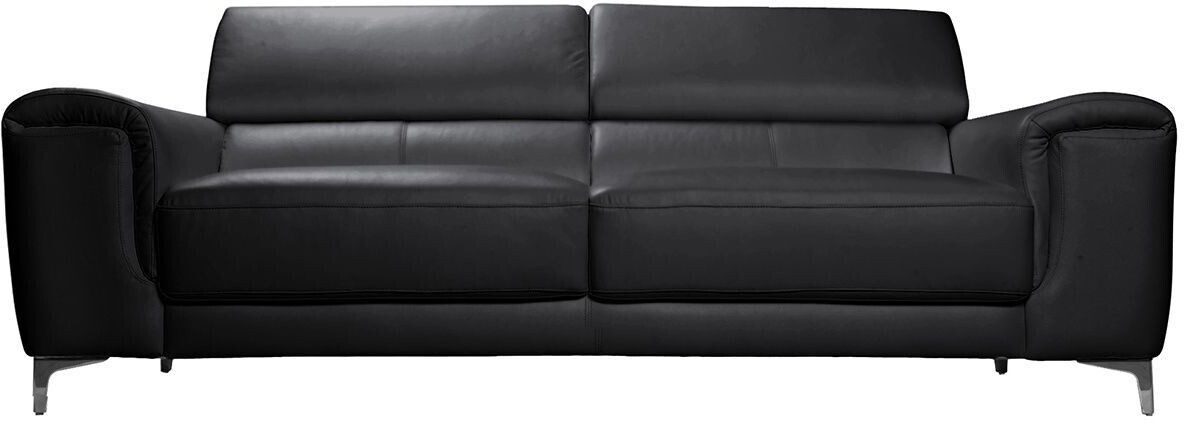 Miliboo Sofa 3 Places Nevada Cuir noir