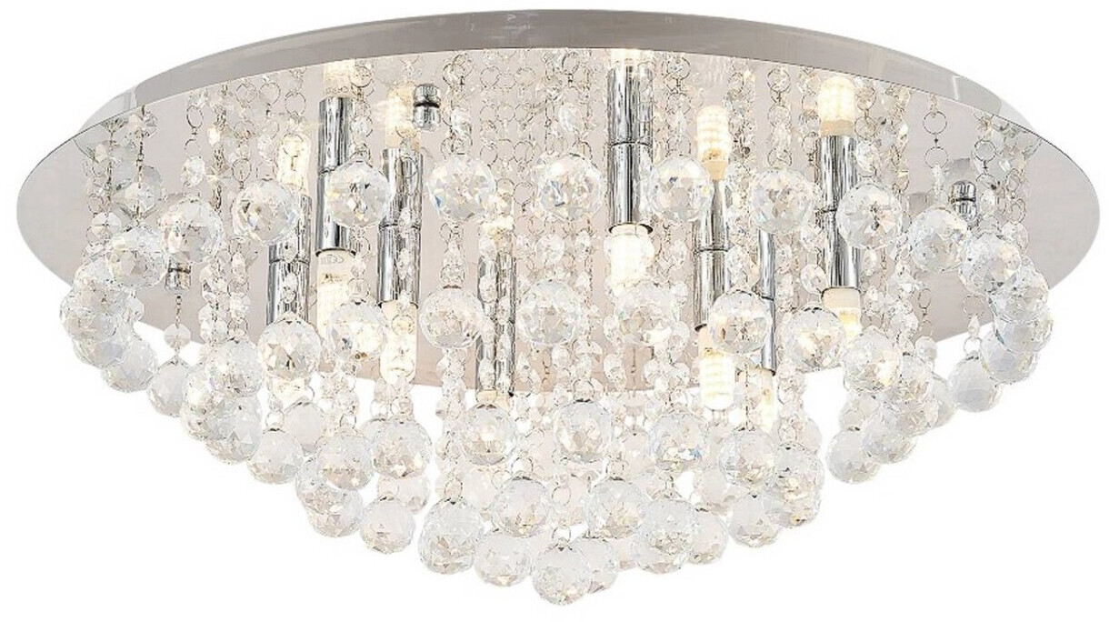 Lindby Antonino ceiling light, eight-bulb