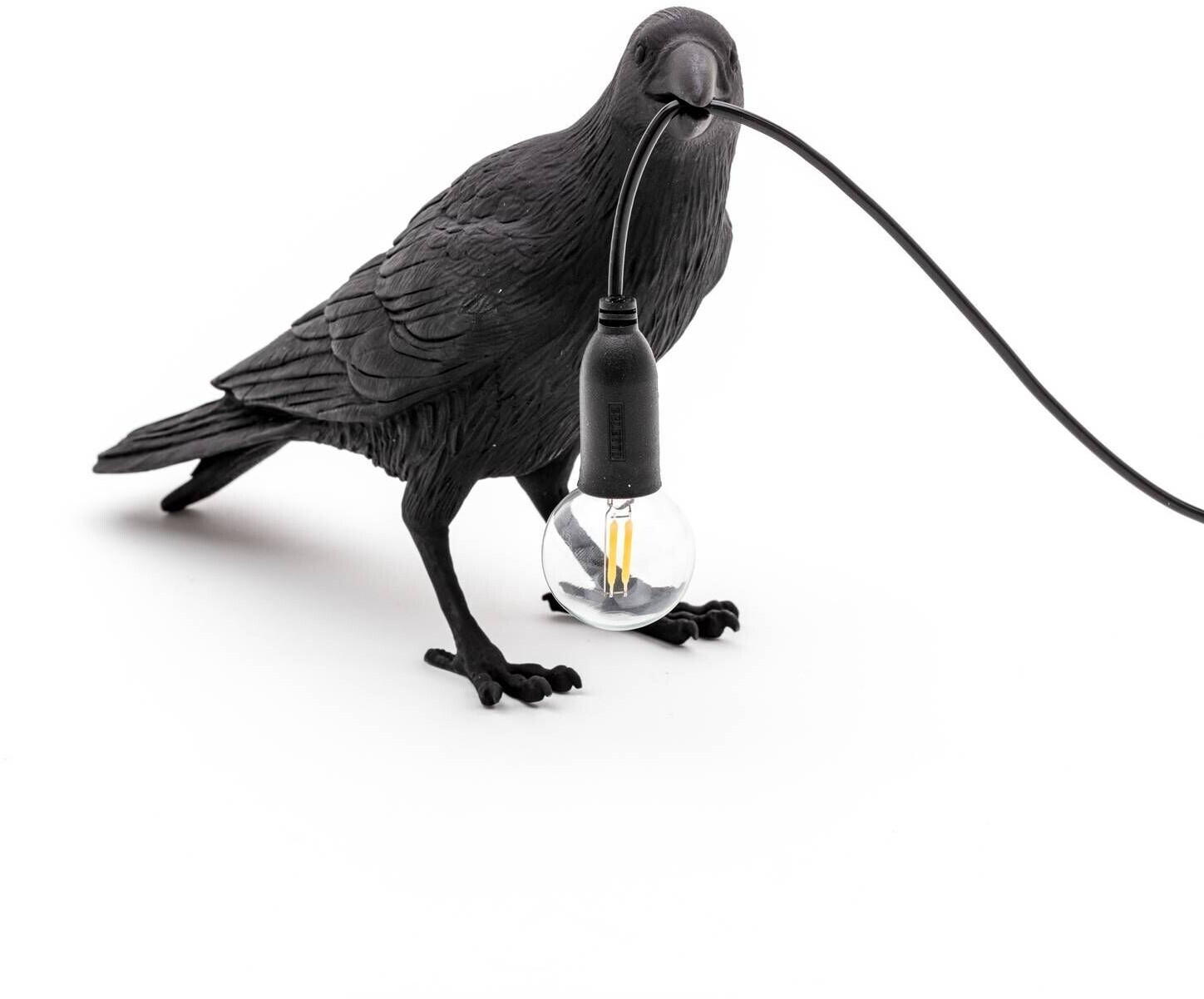 Seletti Bird Lamp LED table lamp, waiting, black