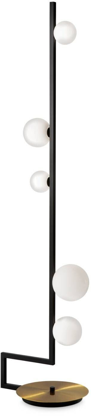 IDEAL LUX Birds LED floor lamp, five-bulb