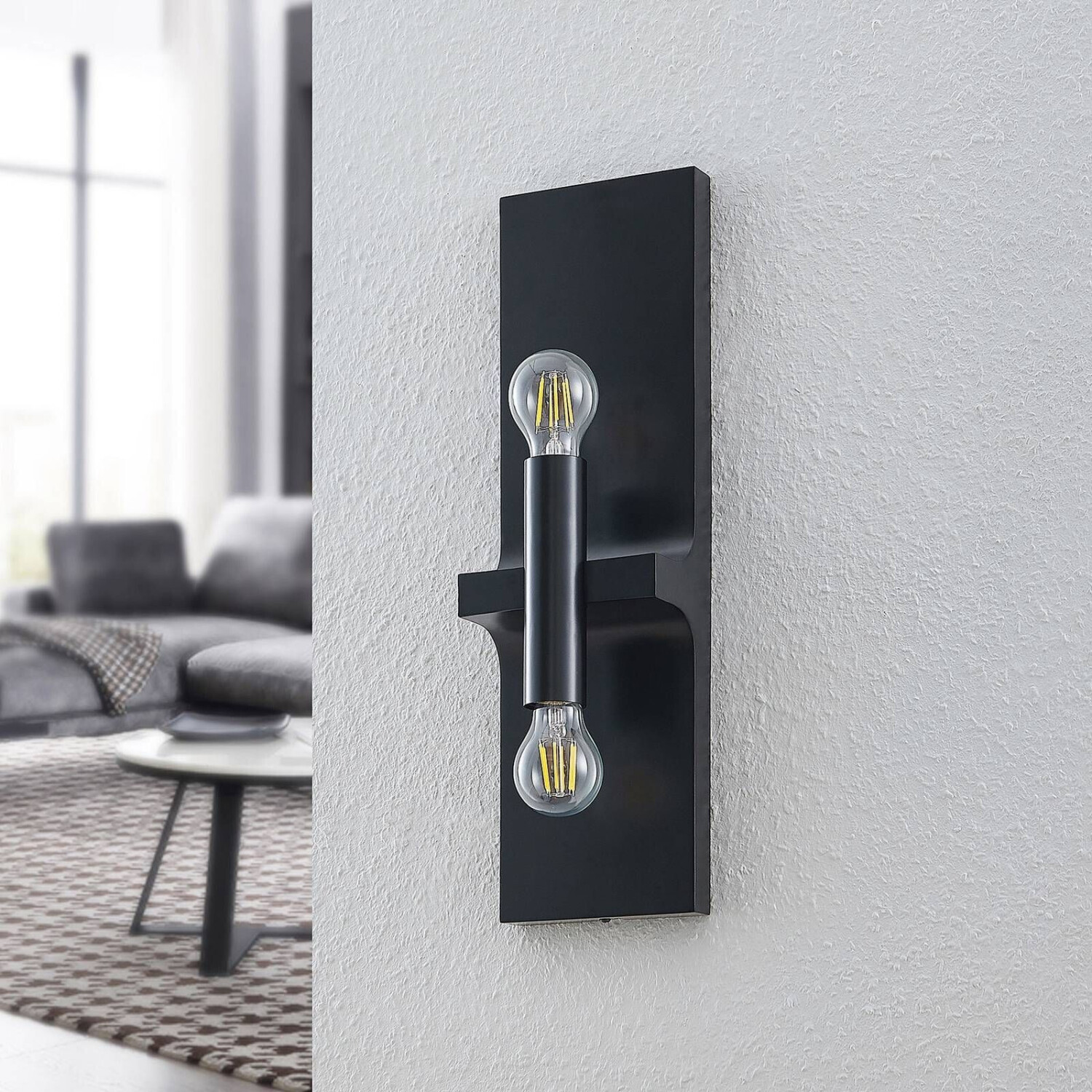Lindby Bordum wall light, two-bulb