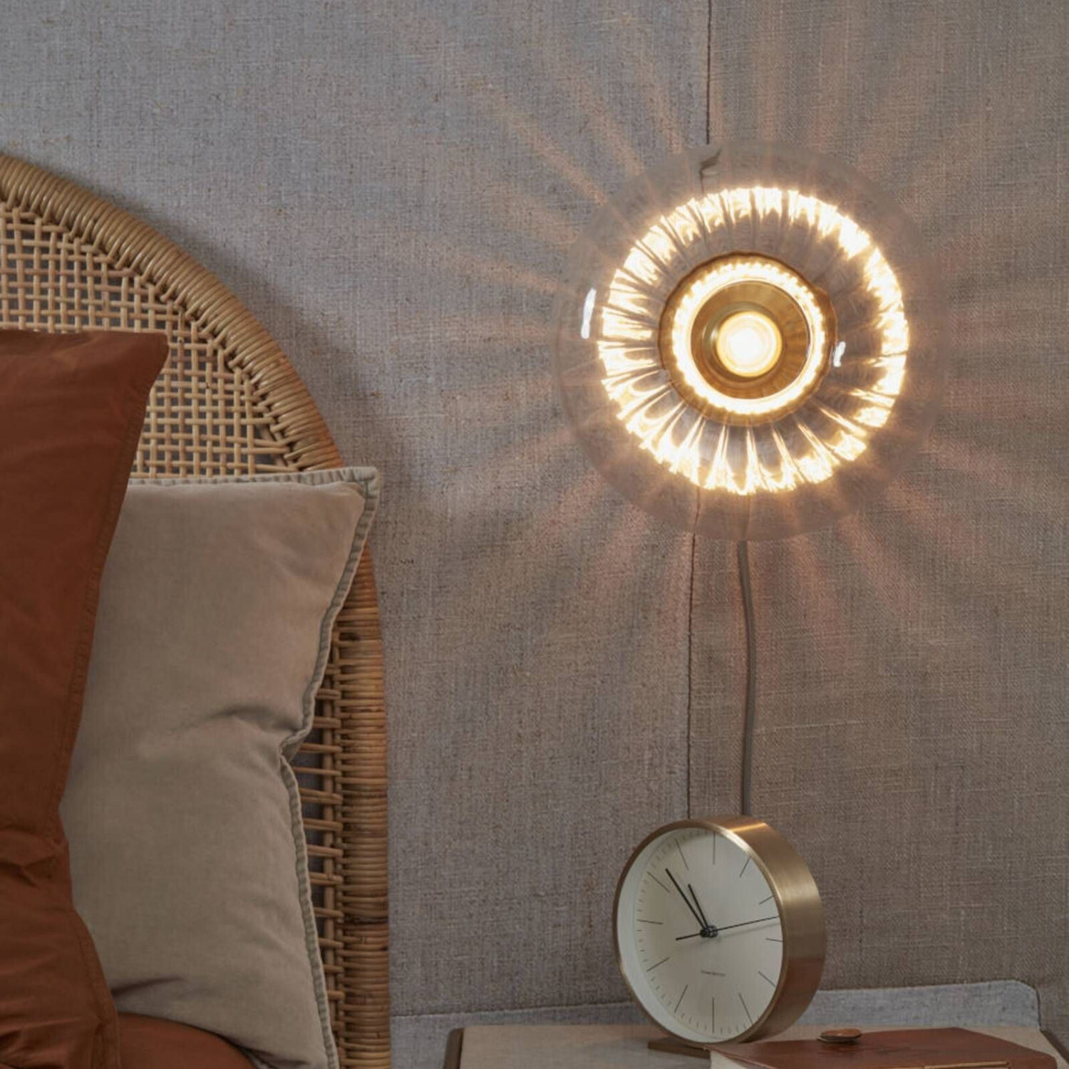 It's About RoMi Brussels wall light gold/clear