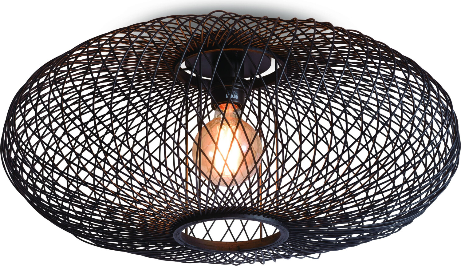 Good&Mojo Cango ceiling light, ellipse, black
