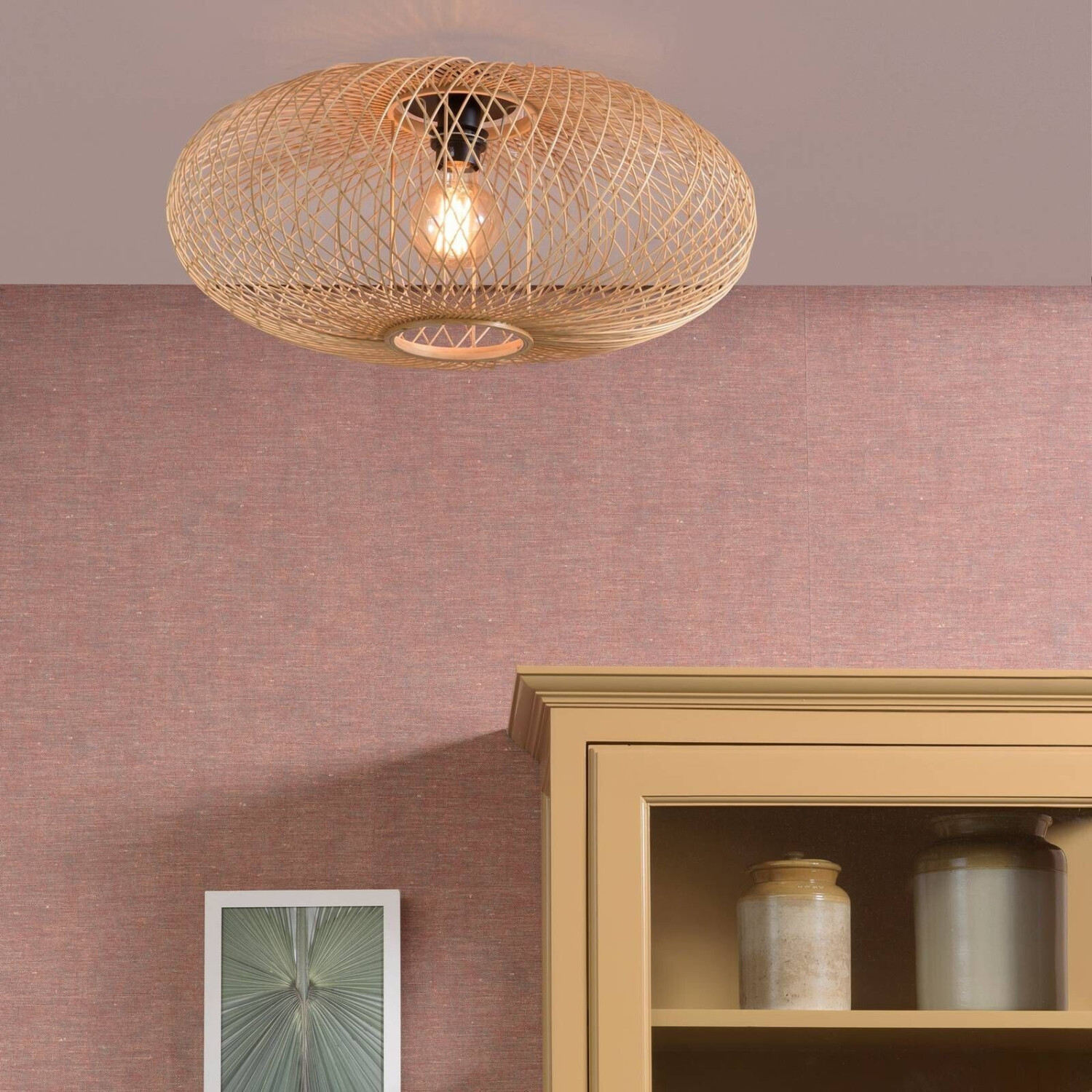 Good&Mojo Cango ceiling light, ellipse, natural