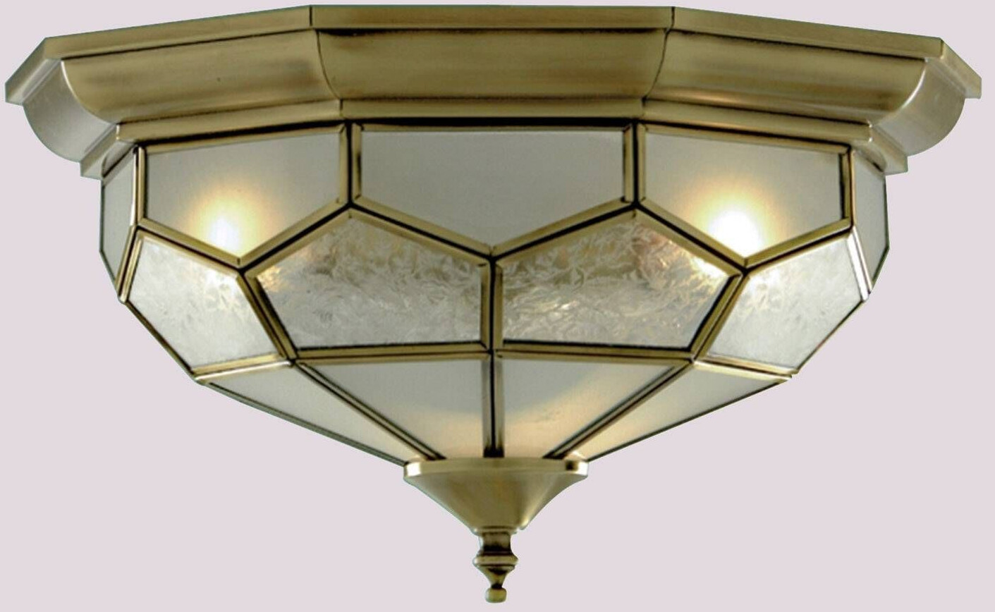 Searchlight Frida ceiling light with glass inserts