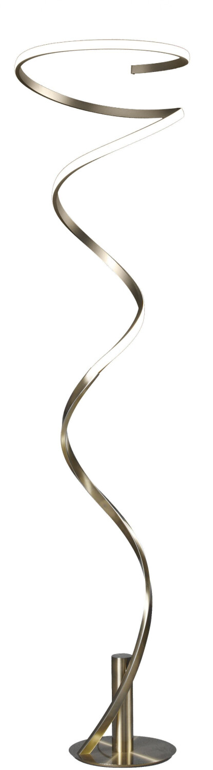 Mantra Helix LED floor lamp, antique satin finish