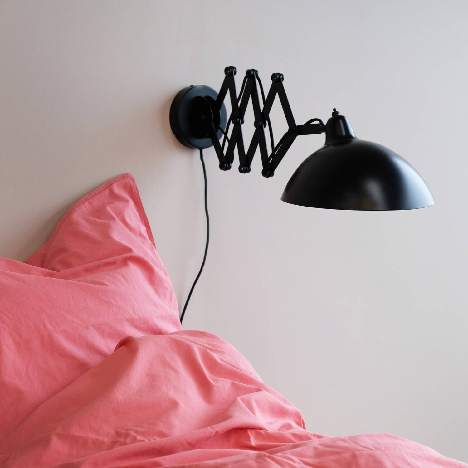Dyberg Larsen Futura wall lamp with scissor arm