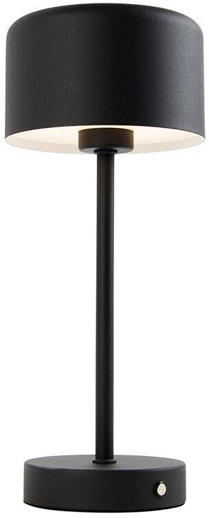 Trio LED battery-powered table lamp Jeff, matt black, height 30 cm, metal