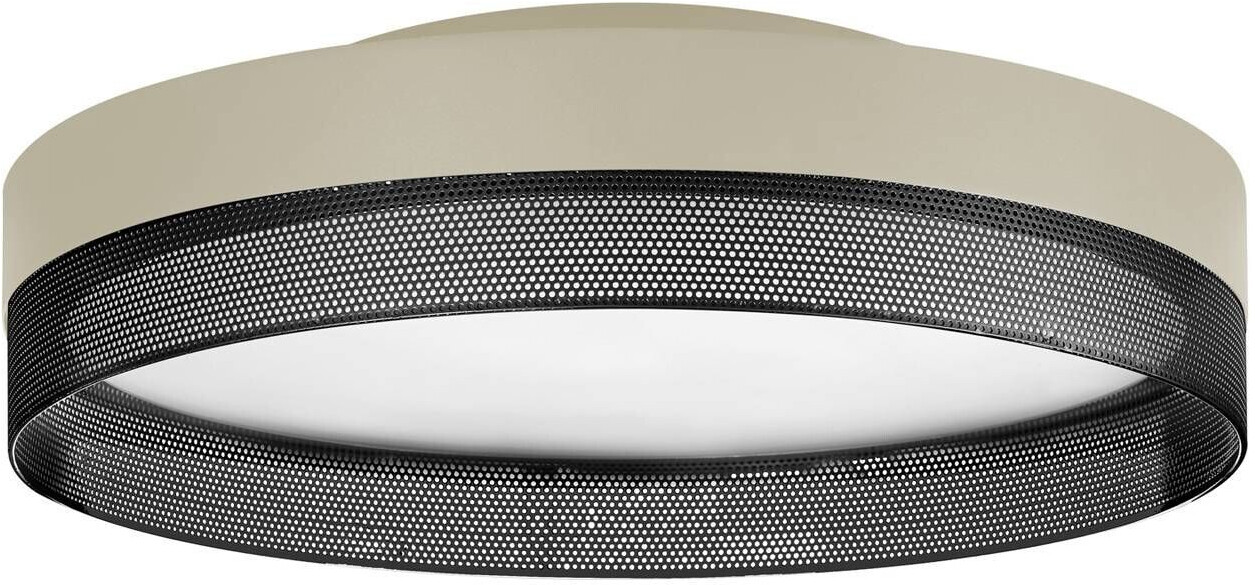 HELL LED ceiling light Mesh, Ø 45 cm, sand/black