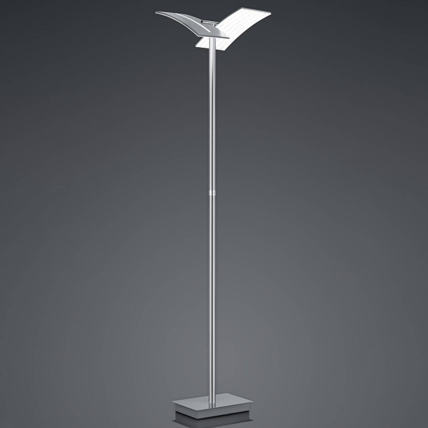 HELL LED floor lamp Dual CCT, dimmable, nickel