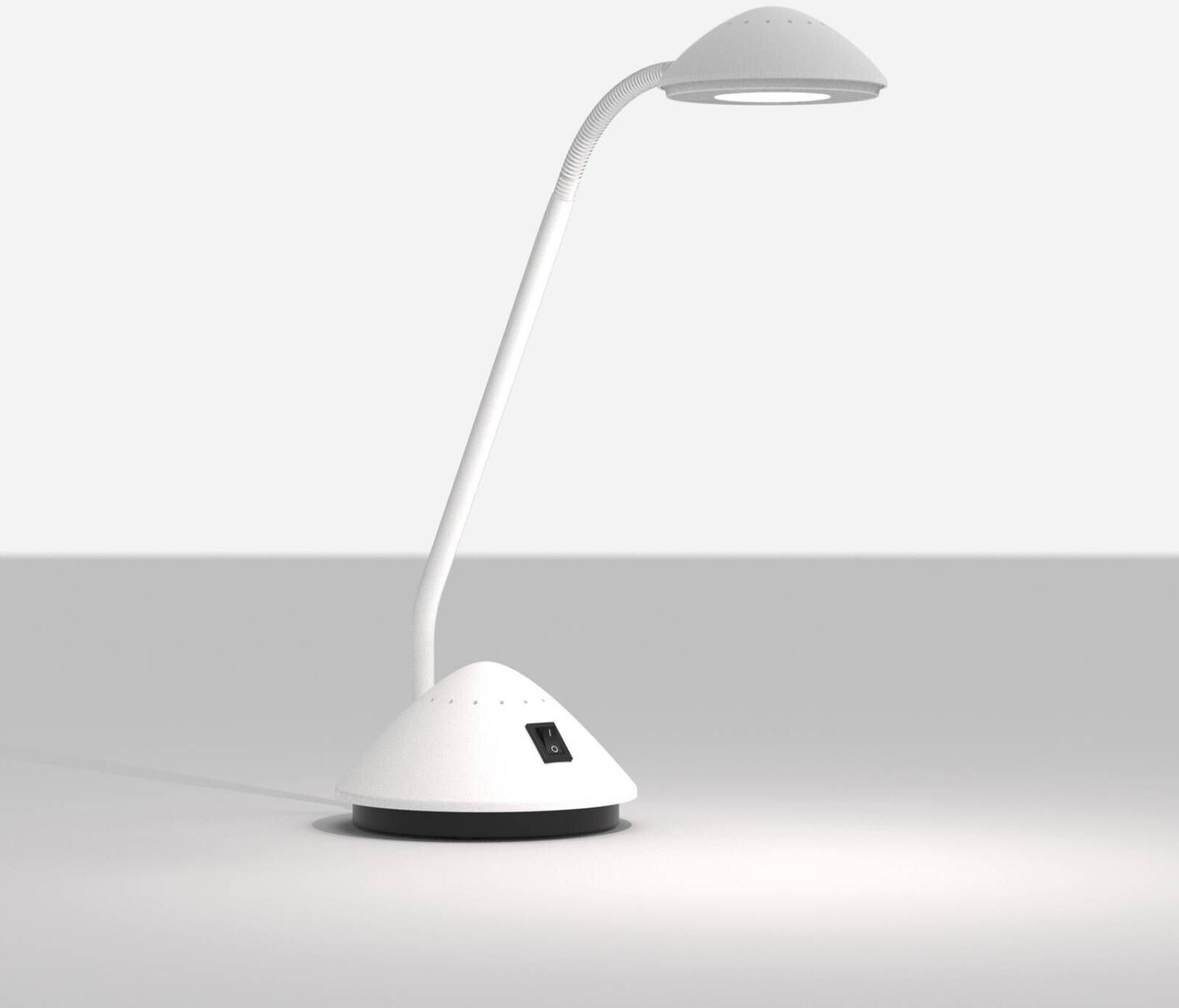 MAUL MAULarc LED table lamp with flex arm, white