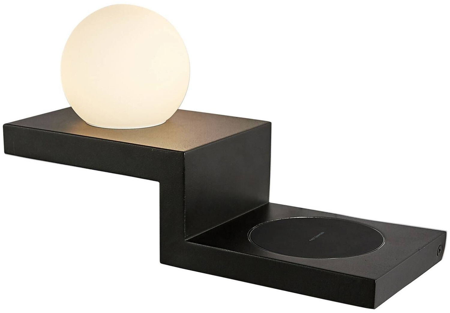 Mantra Zanzibar LED wall light, step-shaped, black
