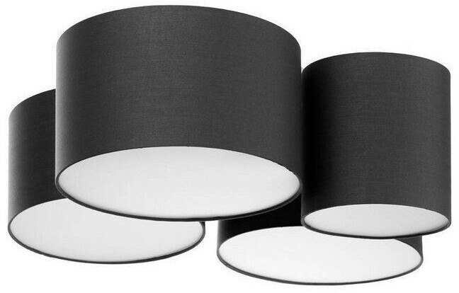 Lindby Maureka four-bulb fabric ceiling light