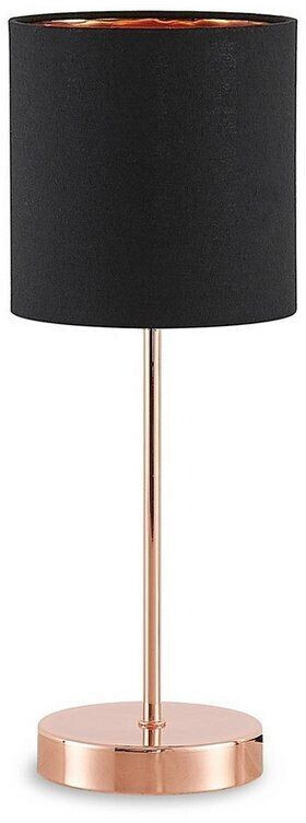 Lindby Noeline table lamp copper, black shade