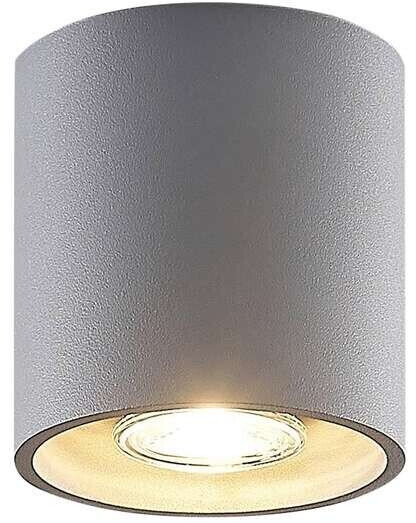 Lindby Parvin aluminum downlight, round, gray