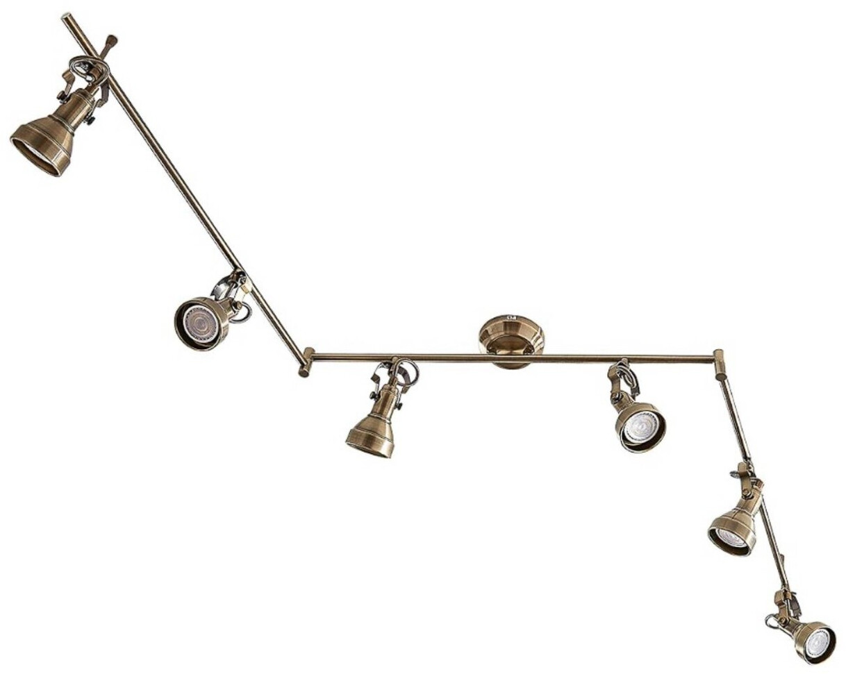 Lindby Perseas six-bulb ceiling lamp, GU10
