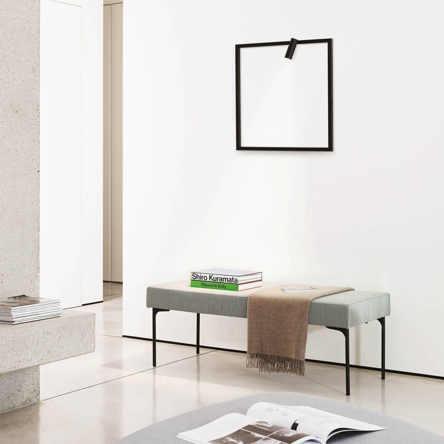 IDEAL LUX Syntesi LED wall light square black