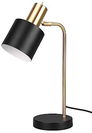 Trio Adam table lamp, one-bulb, black/gold
