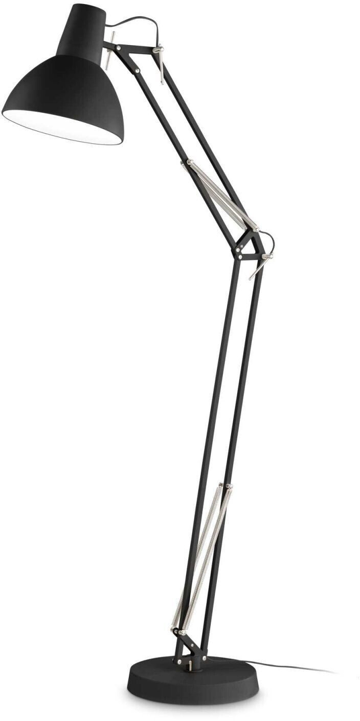 IDEAL LUX Wally floor lamp with articulated arm, black