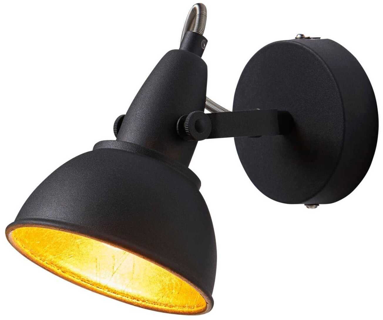 Lindby Julin wall light, vintage look, black and gold