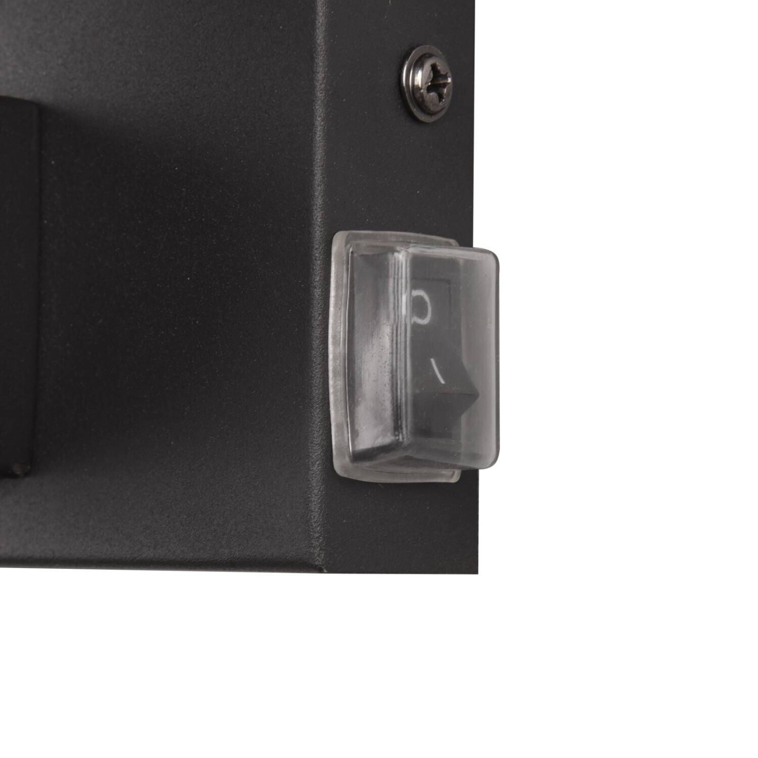 Trio Wall light Kula for the bathroom glass shade IP44 black