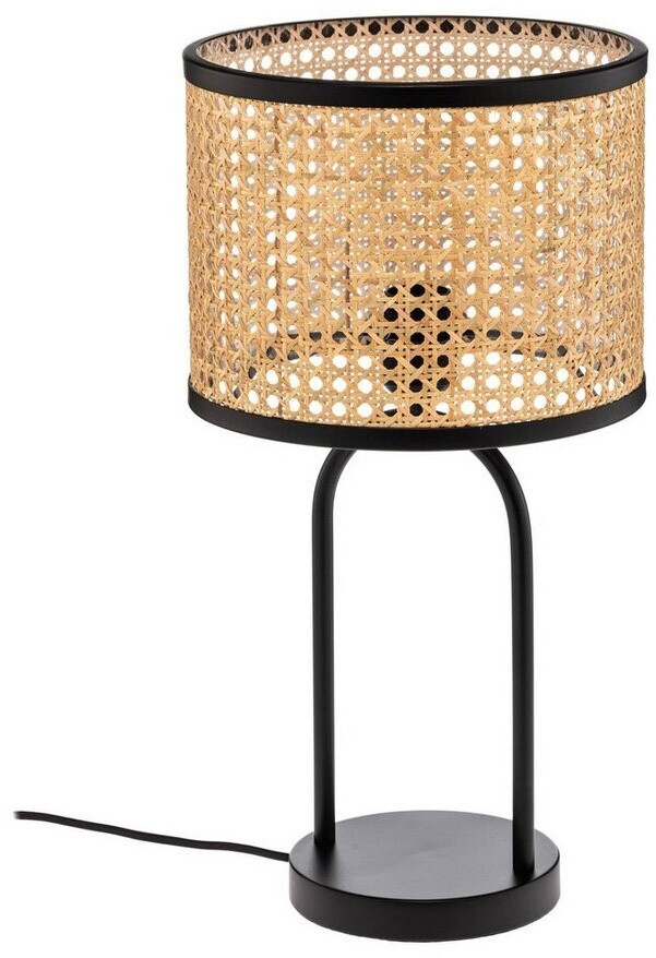 Lindby Yaelle table lamp metal rattan height 50cm