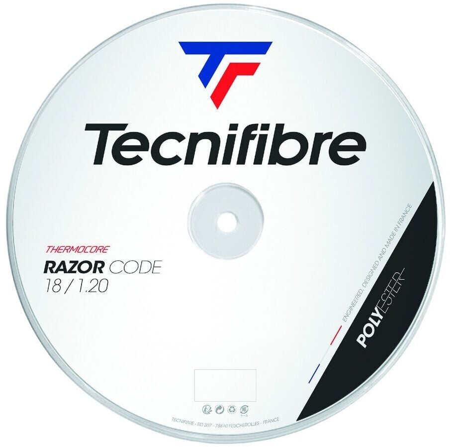 Tecnifibre Bobine Razor Code Thermocore 200m Tennis String White 1.30 mm