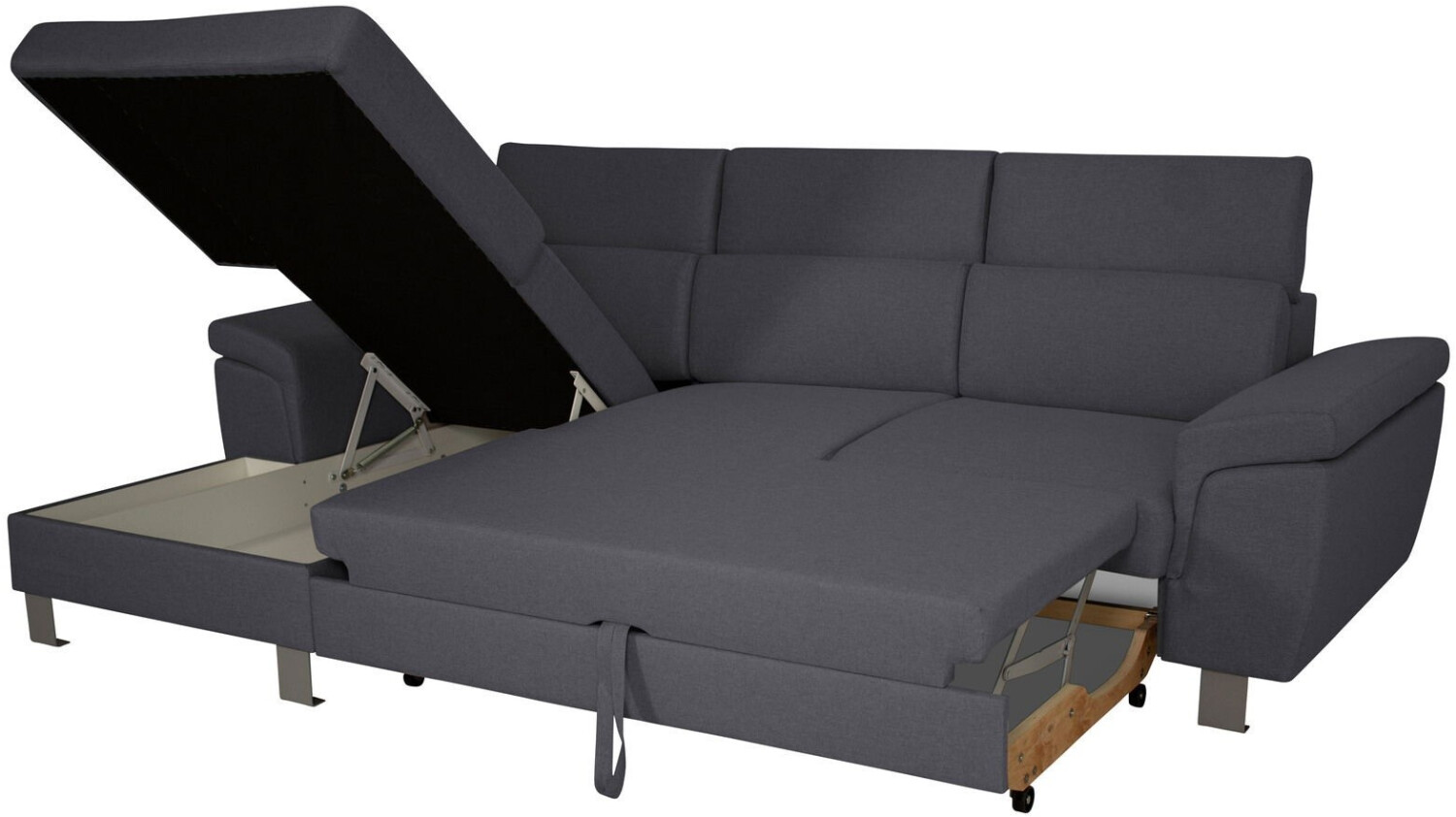xora 3-sitzer wohnlandschaft l-form links 167cm grau ab 745,00