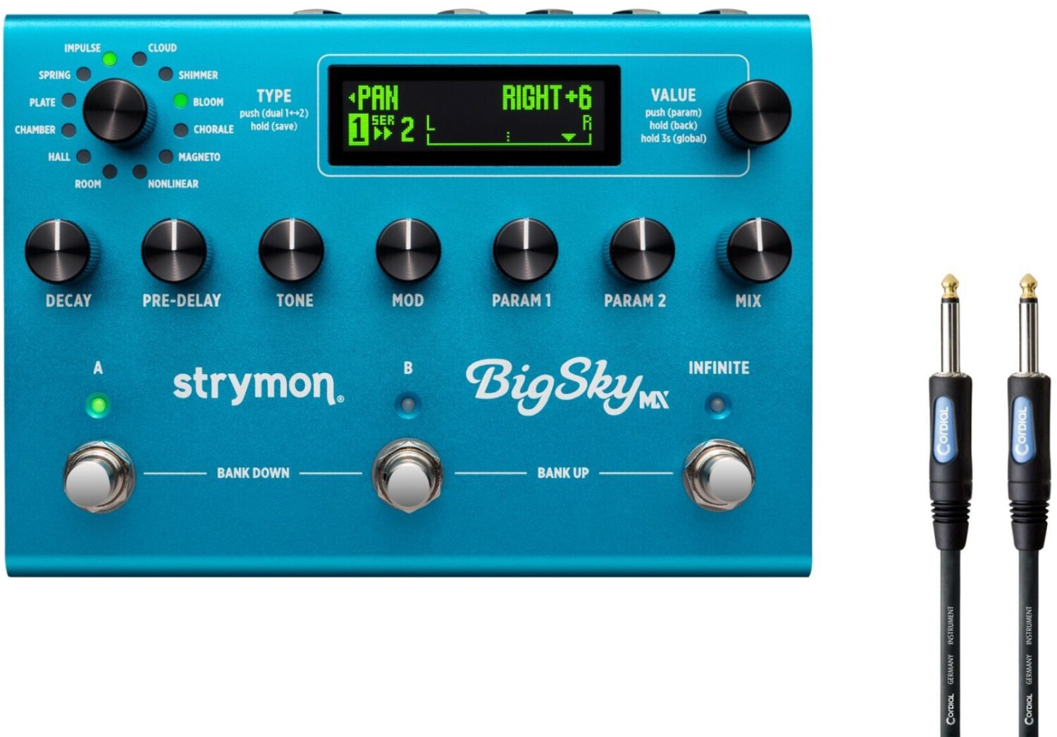 Strymon Big Sky MX Dual Engine Multi Reverb Pedal