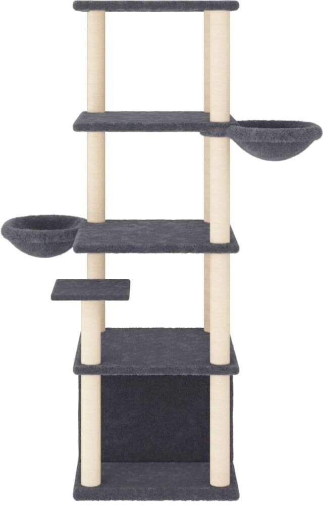 vidaXL Arbre à chat gris foncé