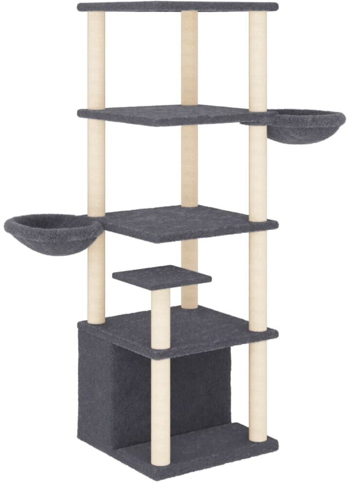 vidaXL Arbre à chat gris foncé