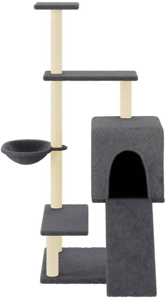 vidaXL Arbre à chat gris foncé