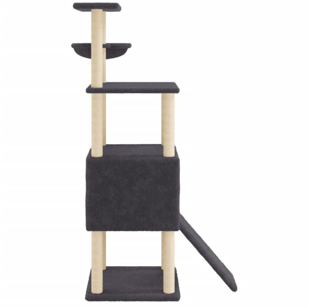vidaXL Arbre à chat gris foncé