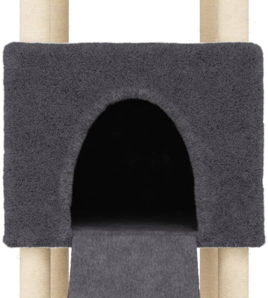 vidaXL Arbre à chat gris foncé