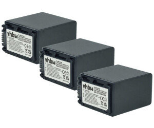vhbw 3x Akku kompatibel mit Sony DCR-SR88E, DCR-SX15, DCR-SX15E, DCR-SX21 Videokamera Camcorder (2200mAh, 7,2V, Li-Ion)