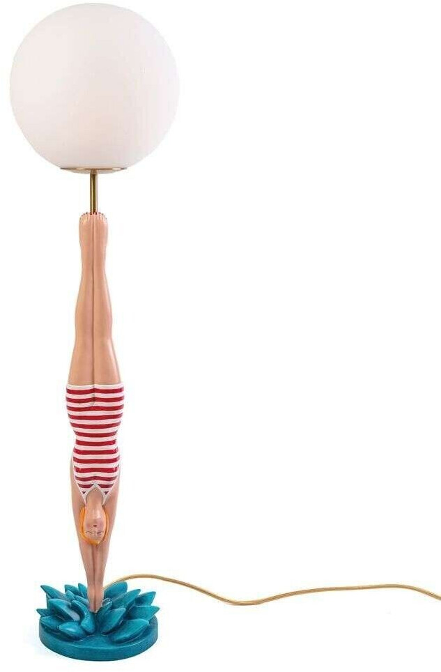 Seletti Lady Diver table lamp red