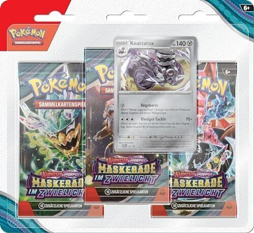 Pokémon Karmesin & Purpur: Maskerade im Zwielicht 3er-Pack-Blister (DE)