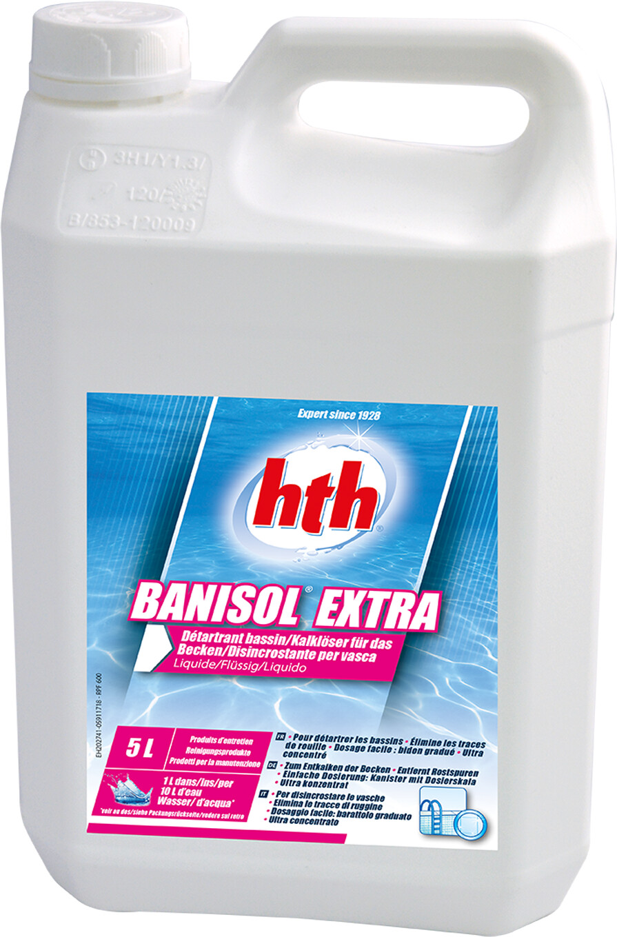 HTH BANISOL EXTRA Liquide - Détartrant Bassin - 5 L