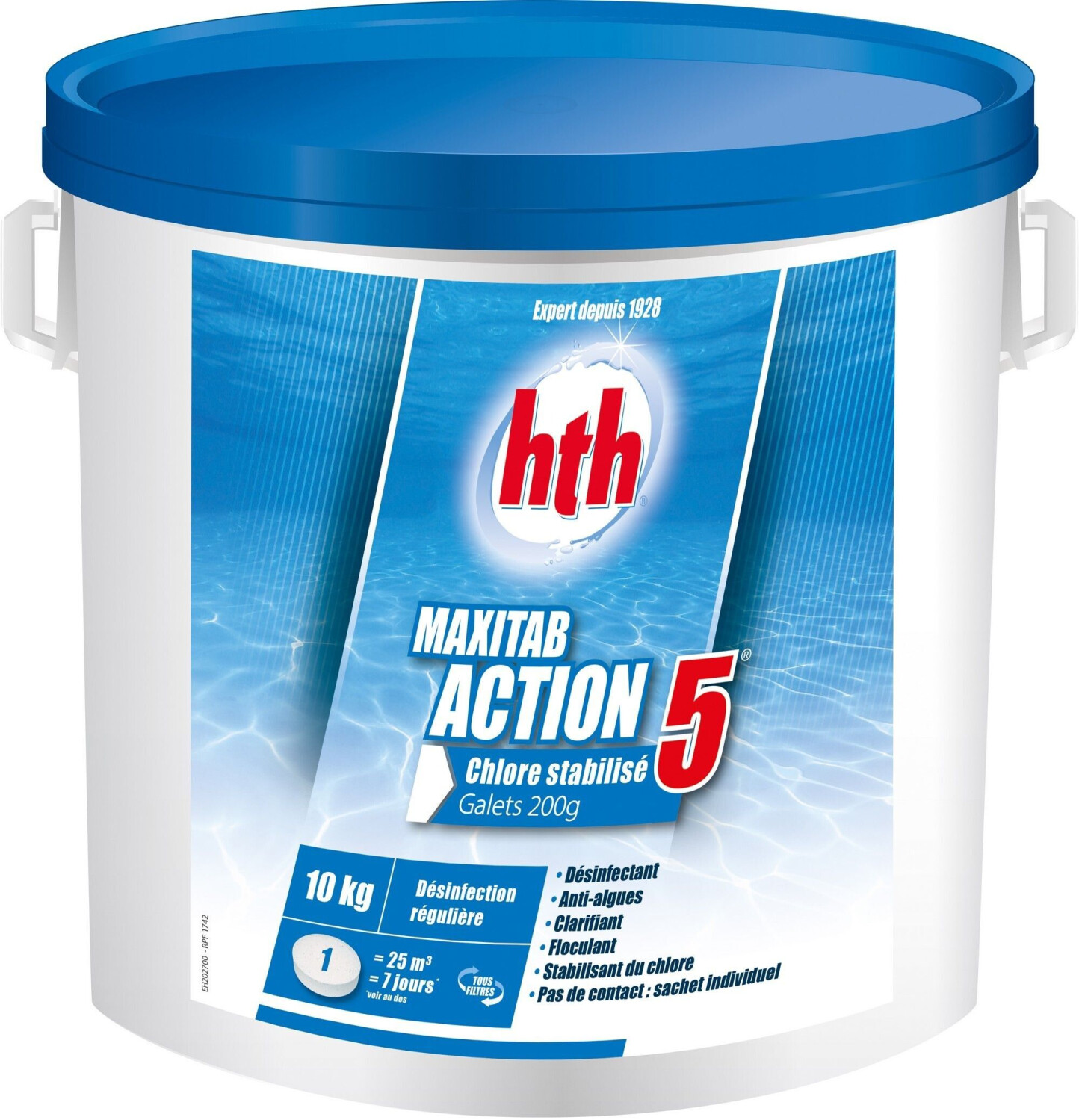 HTH MaxiTab Action 5 galets 200 g - 10 kg