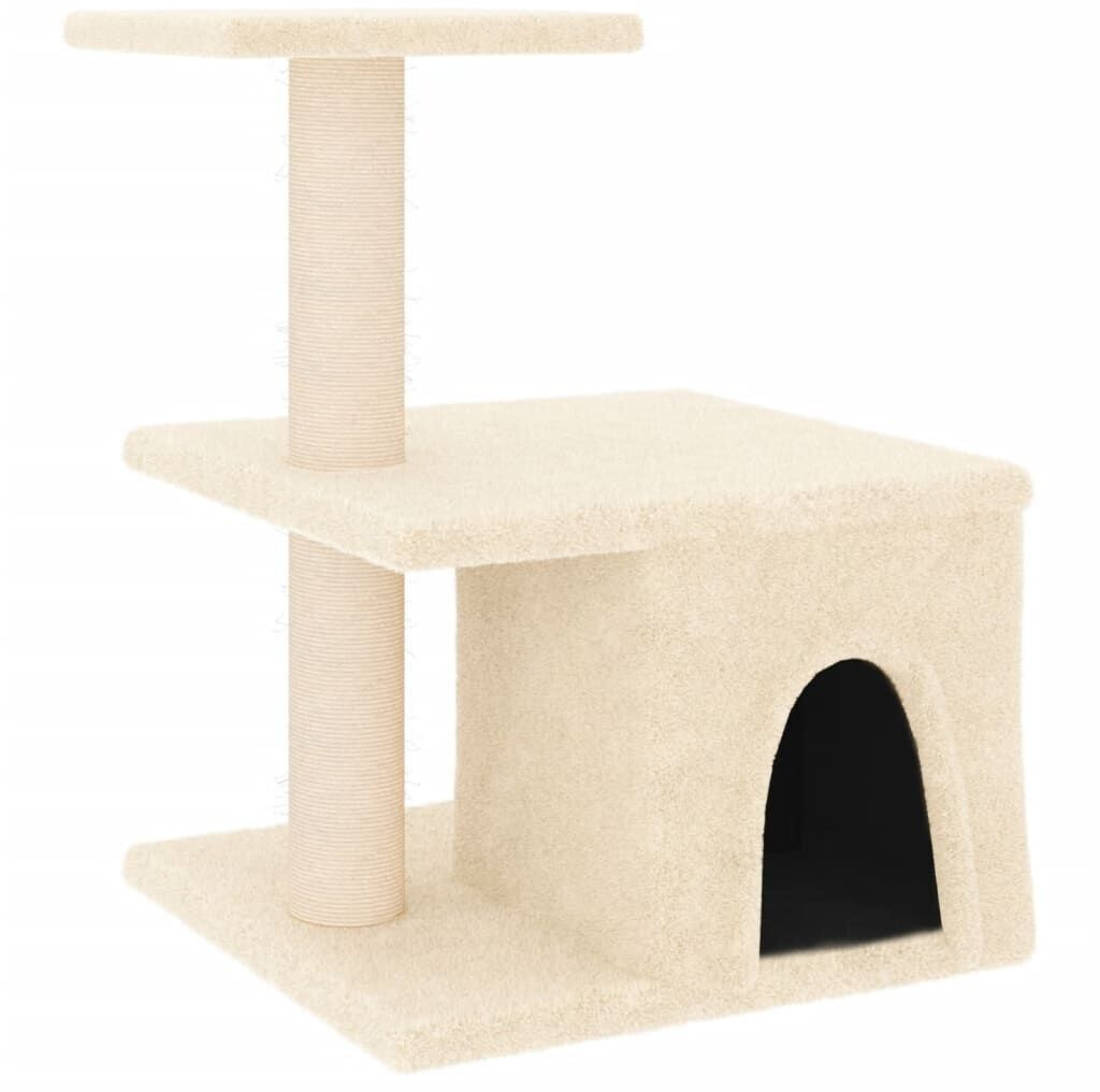 vidaXL Arbre à chat avec griffoirs en sisal 48 cm crème (171786)