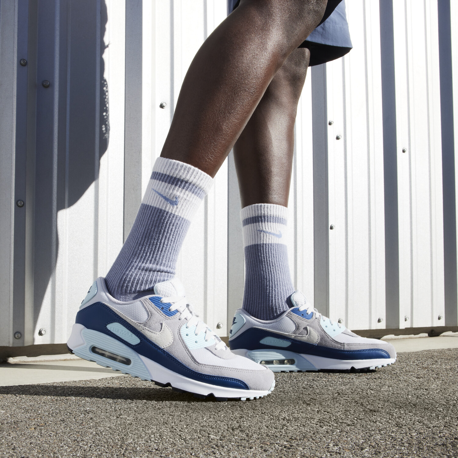 Nike Air Max 90 pure platinum glacier blue court blue white ab 138 00 Preisvergleich bei idealo
