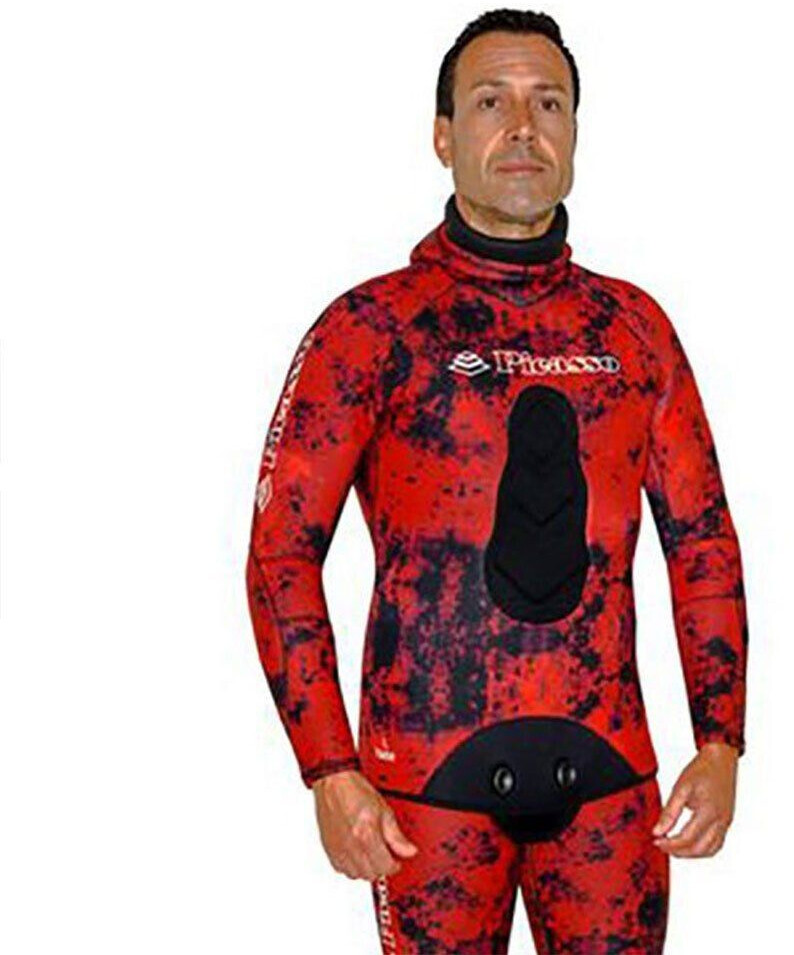 Picasso Camo Blood Spearfishing Jacket 7 Mm (MERFATJBLC7) red