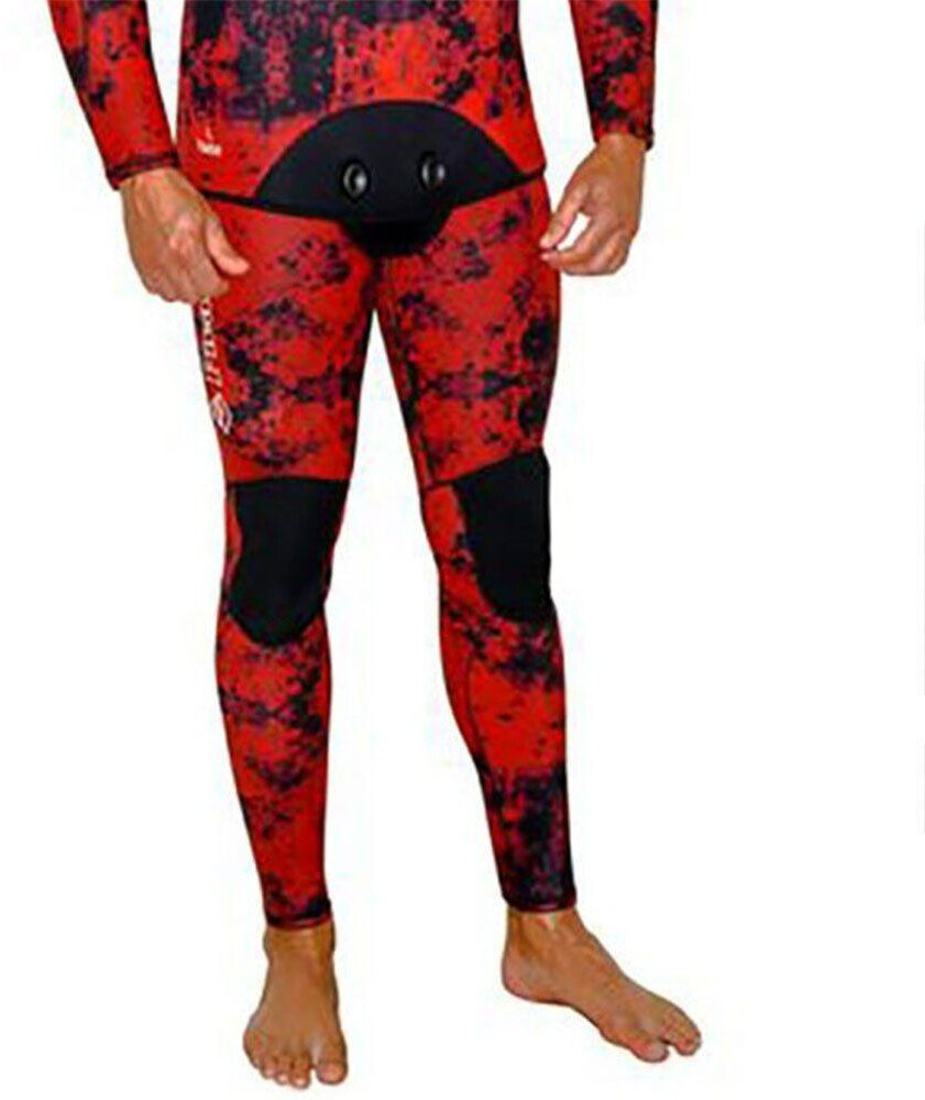 Picasso Camo Blood Spearfishing Pants 5 Mm (MERFATTBLOCA5) red#black