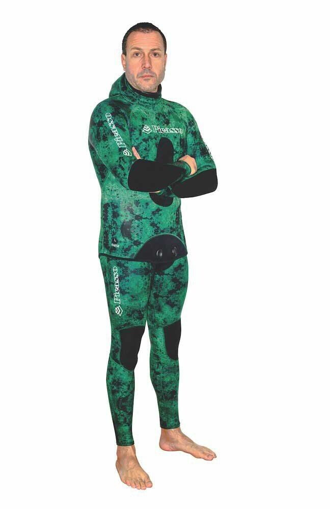 Picasso Posidonia Spearfishing Wetsuit 3 Mm (MERFATPO3) green