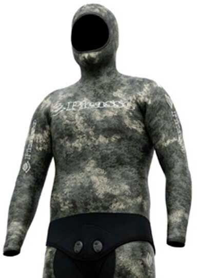 Picasso Thermal Skin Spearfishing Jacket 3 Mm (MERFATJTRGC3) grey